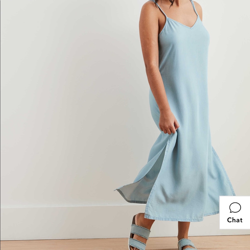Aerie Chambray Midi Slip dress with tags on it!